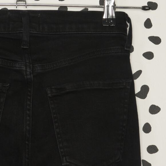 Agolde Black Wash Denim Sophie Cropped Skinny Jeans - Picture 7 of 11